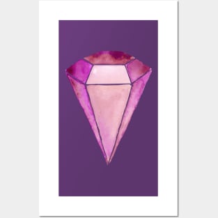 Pink gemstone Posters and Art